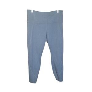 Athleta Chaturango Womens Heather Gray Capri Crop Leggings Size MP